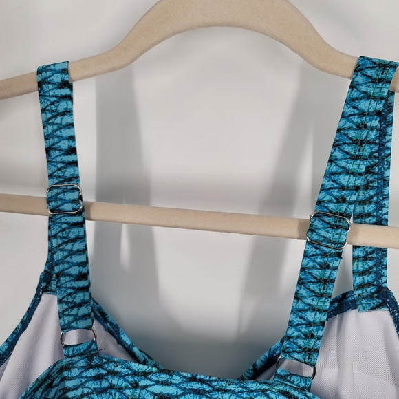Mermaid Themed Tankini Swim Top Sz 2XL - Picture 9 of 12